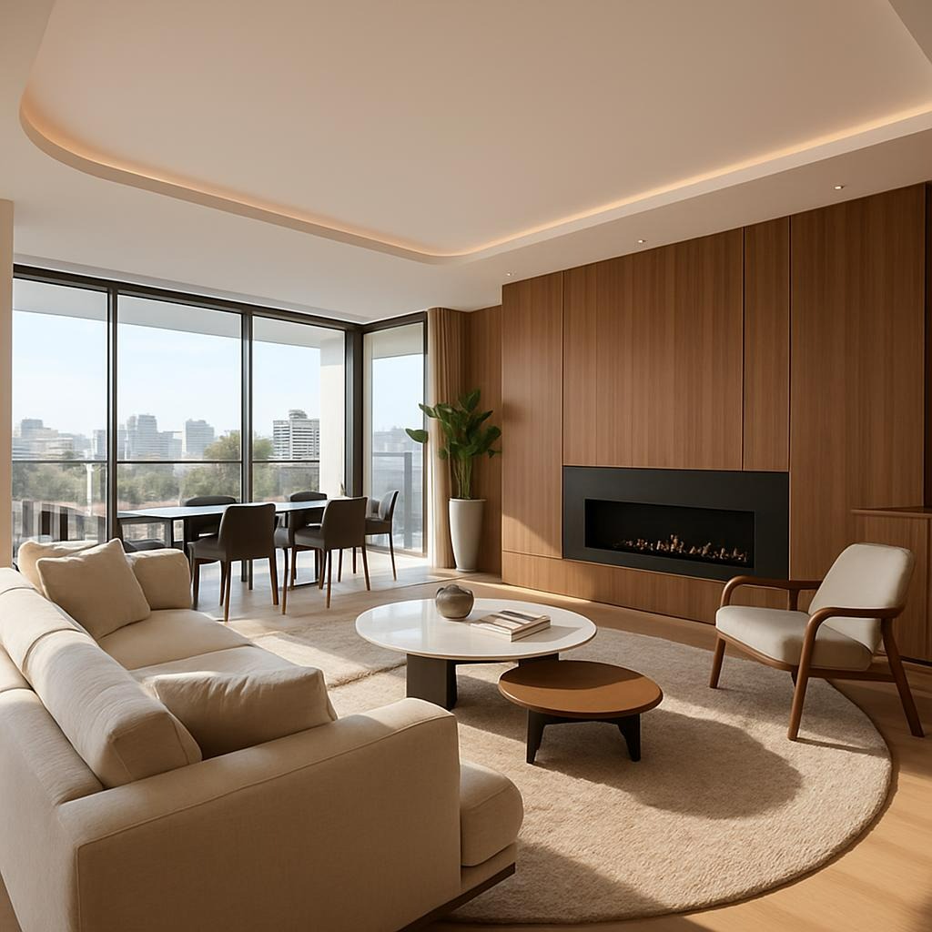 Imagem de sala de astar em apartamento de alto padrão em Curitiba